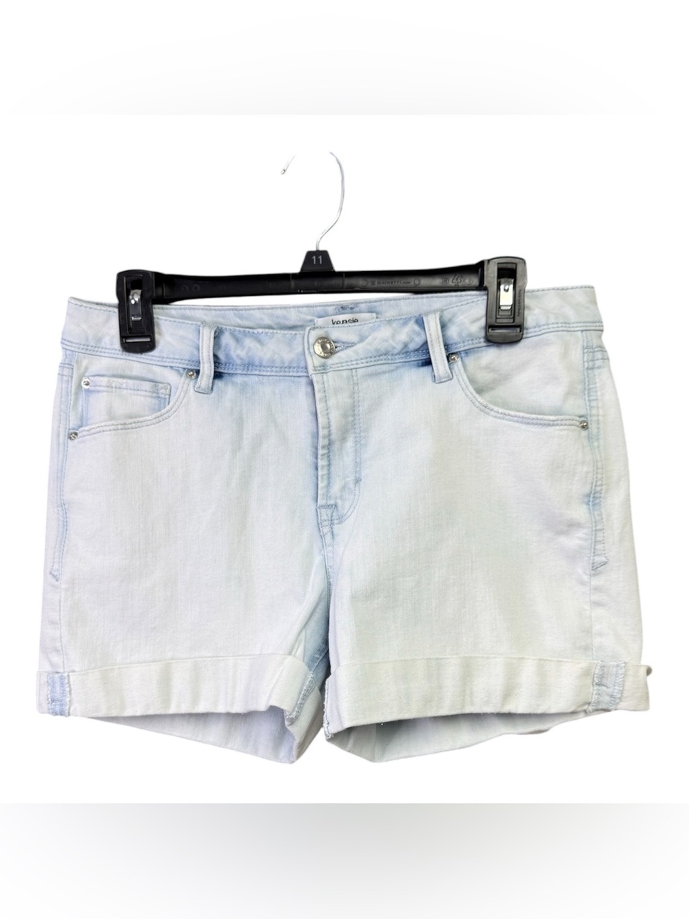 Kensie Light Blue Rolled-Hem Denim Shorts size 8/29
